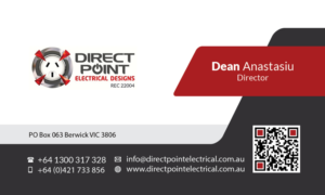 Visitenkarten-Design von Selda für Direct Point Electrical Pty Ltd | Design: #7386496