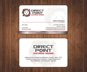 Visitenkarten-Design von Stylez Designz für Direct Point Electrical Pty Ltd | Design: #7421731