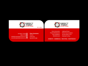 Business Card Design by Creations Box 2015 for Direct Point Electrical Pty Ltd | Design: #7383305