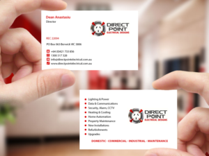 Business Card Design by Creations Box 2015 for Direct Point Electrical Pty Ltd | Design: #7409555