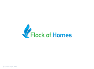 Flock of Homes | Logo Design by GreenLamp