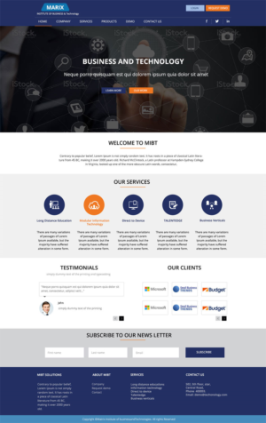 Web Design by kranthi.siriit for this project | Design #7471762