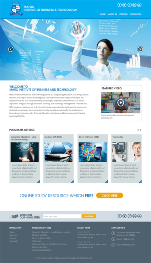 Web Design by RupalTechno for this project | Design #7391004