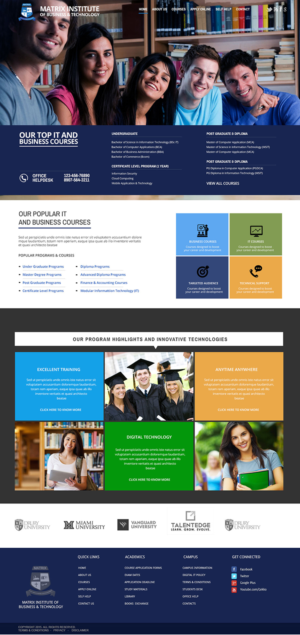 Web Design by studiyo3 for this project | Design #7470365