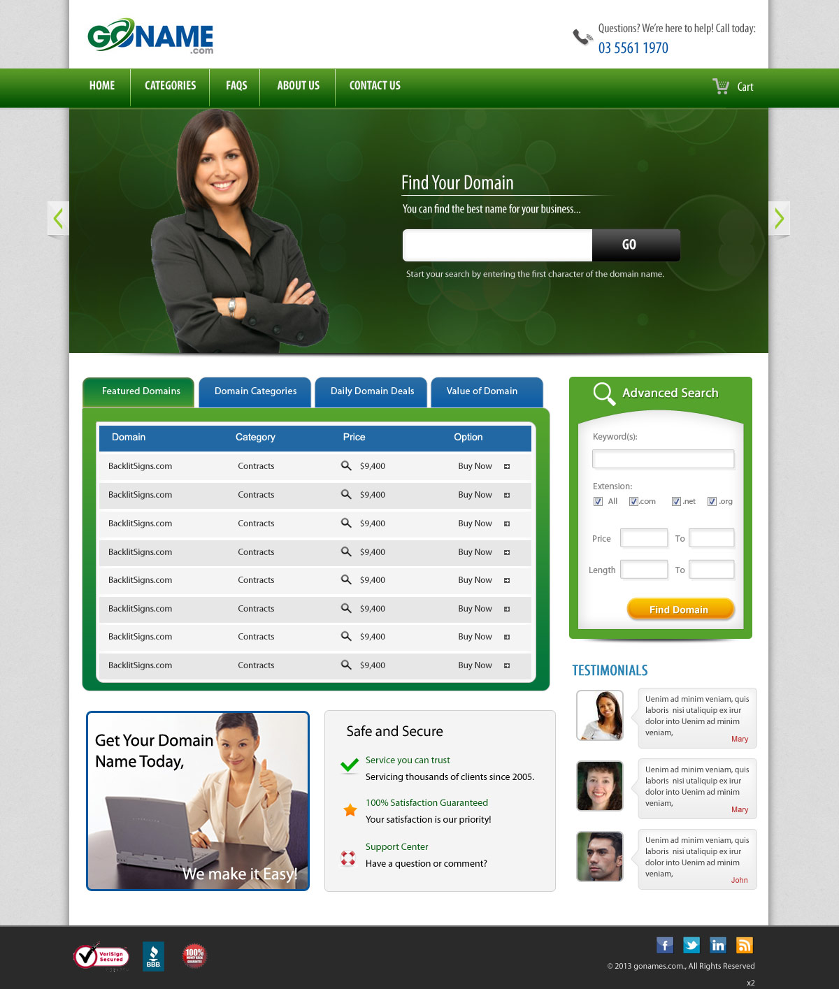 Web Design by pb for this project | Design #1873211
