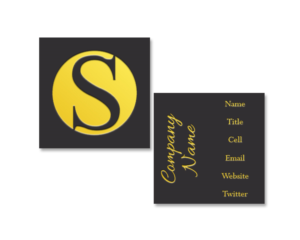 Square businesscard design;  | Diseño de Tarjeta de Presentación por january_vogel