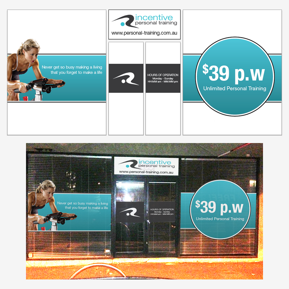 Design de Panneau par Mon01 pour Incentive Personal Training | Design #1874809