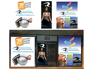 Signage Design by Soula Vetter for Incentive Personal Training | Design: #1868507