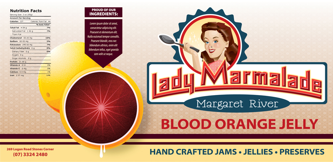 Logo Design by DevilDino for Lady Marmalade Margaret River | Design #401061