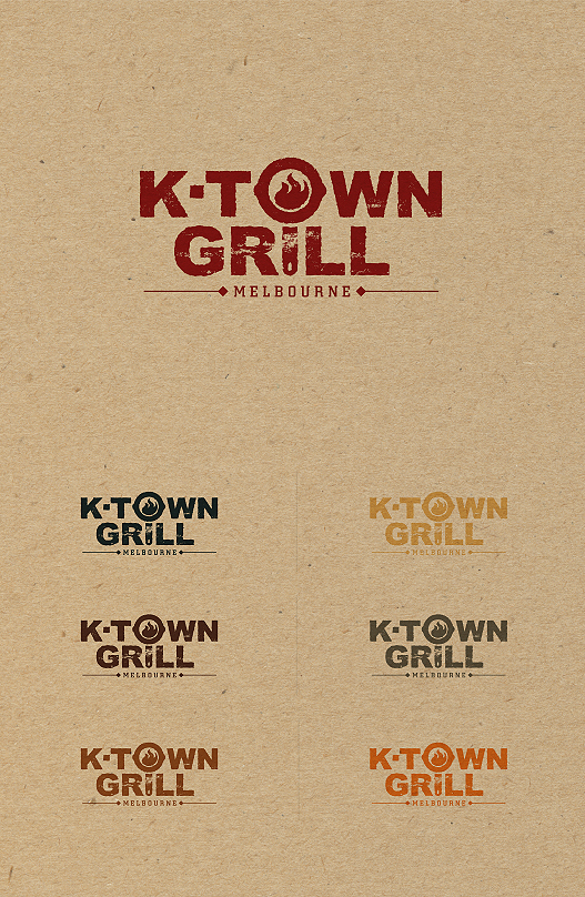 Logo Design by pingstudio for K-Town Grill | Design #1865483