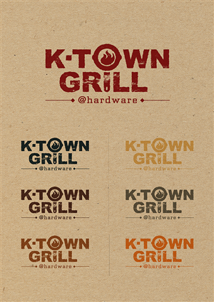 Logo Design by pingstudio for K-Town Grill | Design: #1885901