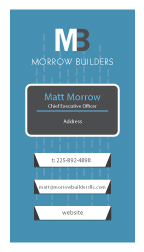Business Card Design by Anand Jeeva for Morrow Builders LLC | Design #7421171