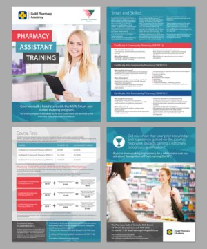 PHARMACY ASSISTANTS STUDY COURSE BROCHURE | Diseño de Flyer por Victor_pro