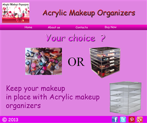 Web-Design von Razik mhd für Acrylic Makeup Organizers | Design: #1892533