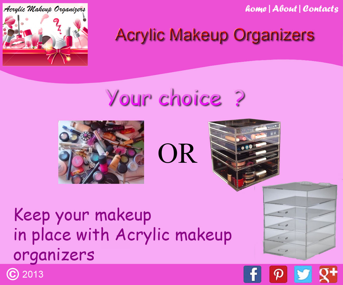 Diseño Web por Razik mhd para Acrylic Makeup Organizers | Diseño #1892572