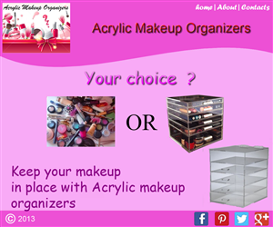 Web-Design von Razik mhd für Acrylic Makeup Organizers | Design: #1892572
