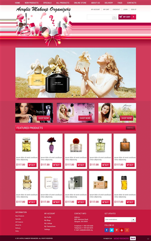 Web-Design von pb für Acrylic Makeup Organizers | Design: #1882362