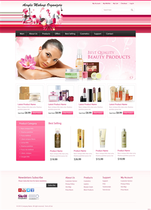 Web-Design von pb für Acrylic Makeup Organizers | Design: #1882760