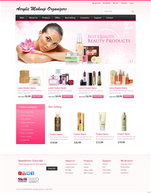Web-Design von pb für Acrylic Makeup Organizers | Design: #1882763