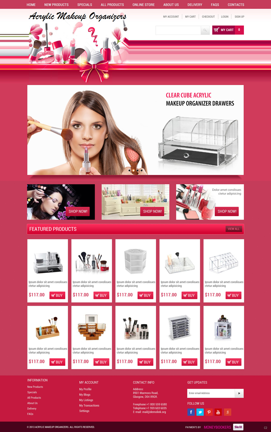 Web-Design von pb für Acrylic Makeup Organizers | Design #1932390