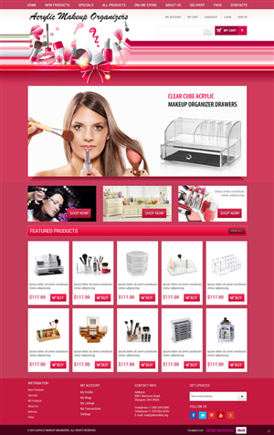Web-Design von pb für Acrylic Makeup Organizers | Design: #1932390
