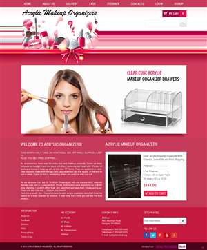 Web-Design von pb für Acrylic Makeup Organizers | Design: #1974882