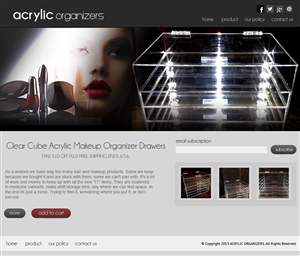 Web-Design von jeckx2 für Acrylic Makeup Organizers | Design: #1933271