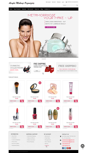 Web-Design von Web n Graphic Group für Acrylic Makeup Organizers | Design: #1931331