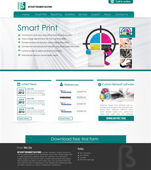Wordpress Design by adam designs for Betasoft | Design: #1872306