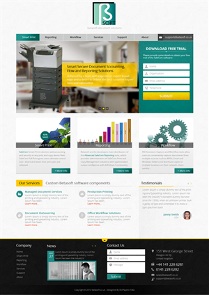 Wordpress Design by the-lion-king for Betasoft | Design: #1867717
