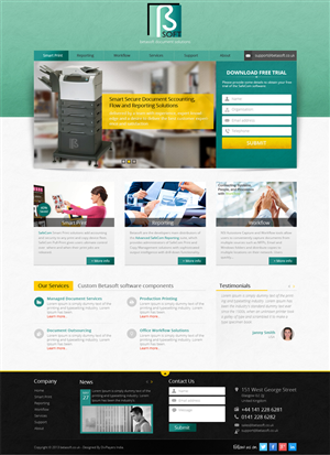 Wordpress Design by the-lion-king for Betasoft | Design: #1868056