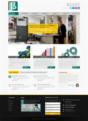 Wordpress Design by the-lion-king for Betasoft | Design: #1877194