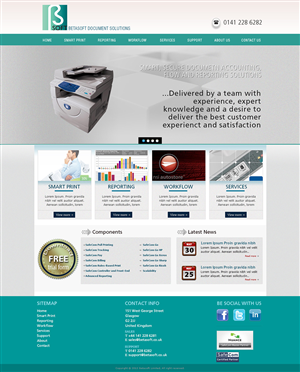 Wordpress Design by Tanvir for Betasoft | Design #1868472