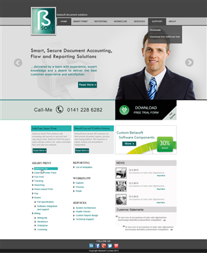 Wordpress Design by Da Miracle for Betasoft | Design #1887867