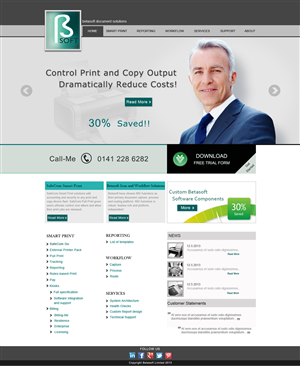 Wordpress Design by Da Miracle for Betasoft | Design: #1887875