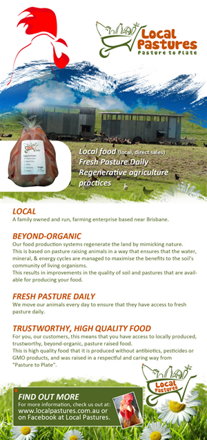 Diseño de Flyer por uk para Local Pastures | Diseño: #1899346