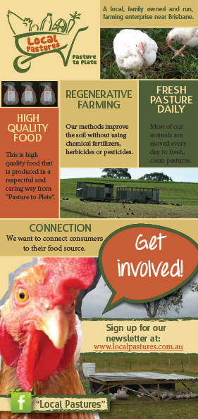 Diseño de Flyer por LoveNationDesigns para Local Pastures | Diseño #1911494