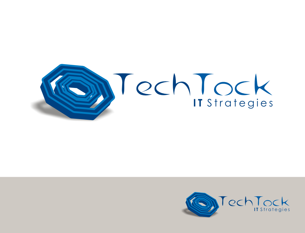 Logo Design by SiddKidd for Tech Tock IT Strategies | Design #12209