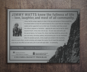Jimmy Watts Memorial Plaque - Engraving on Metal | Graphic Design by see why