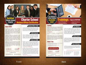 Diseño de Flyer por debdesign para Charter School Success, LLC | Diseño: #7611458