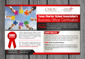Diseño de Flyer por creative.bugs para Charter School Success, LLC | Diseño: #7405826