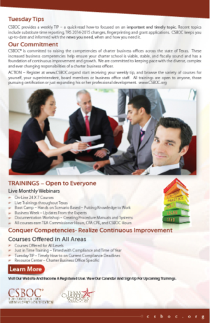 Diseño de Flyer por CreativeKlub para Charter School Success, LLC | Diseño: #7424747