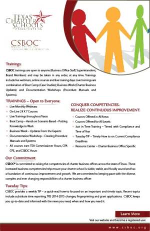 Diseño de Flyer por CreativeKlub para Charter School Success, LLC | Diseño: #7427928