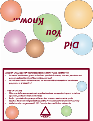 Card Design by J G for Weston Education Enrichment Fund Committee | Design: #1963742