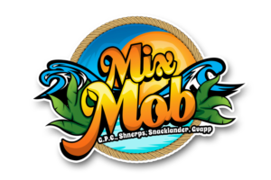 Mix Mob / Name of flavor (4 flavors) G.P.C., Shnerps, Snacklander, Guapp | Logo Design by Roger B.