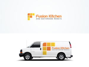 Logo Design by Atvento Graphics for Fusion Kitchen and Bathroom Renos | Design: #7479189
