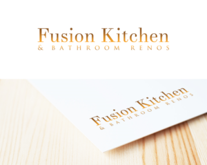 Logo Design by Lesia_Olesia for Fusion Kitchen and Bathroom Renos | Design #7473458