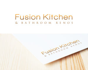 Logo Design by Lesia_Olesia for Fusion Kitchen and Bathroom Renos | Design: #7473460