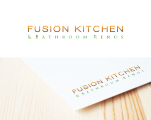 Logo Design by Lesia_Olesia for Fusion Kitchen and Bathroom Renos | Design: #7478204