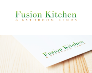 Logo Design by Lesia_Olesia for Fusion Kitchen and Bathroom Renos | Design: #7478206